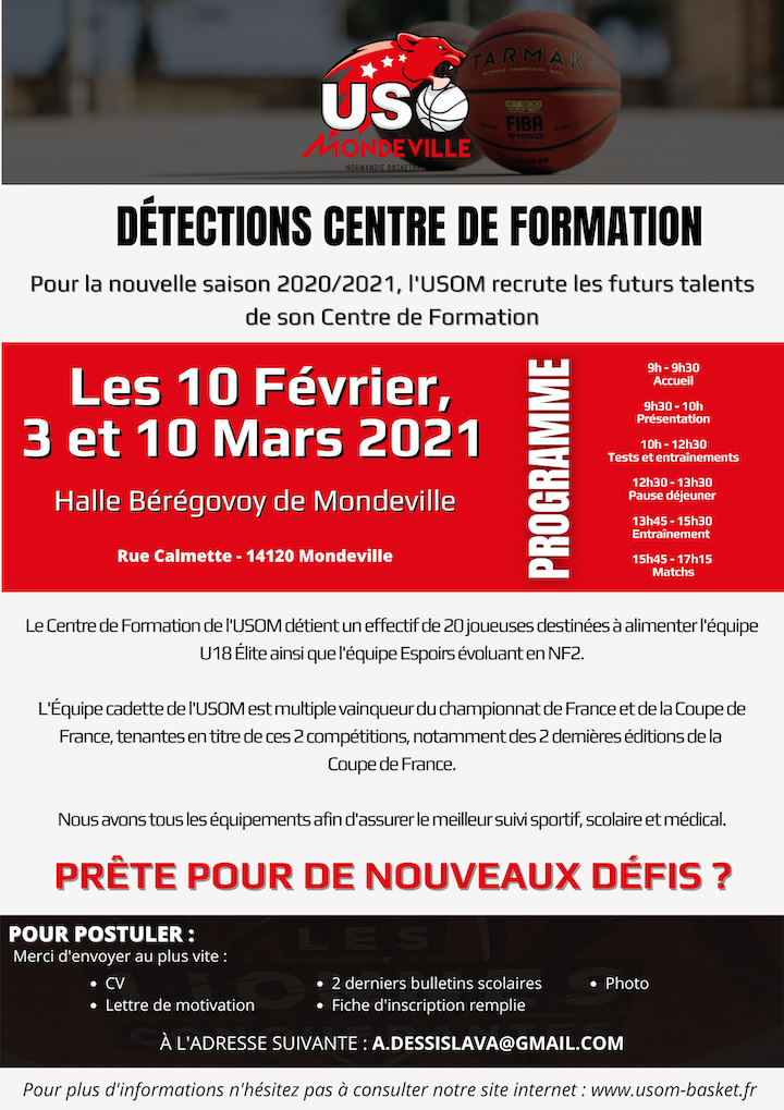 Programme détections 2021